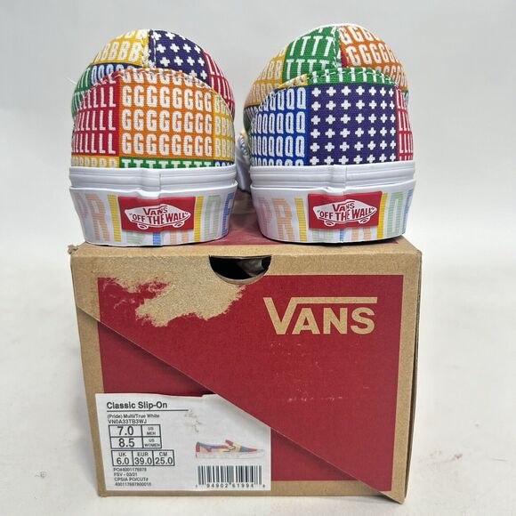 Vans Classic Slip-On “Pride/Multi True White” 2024 - Picture 4 of 5